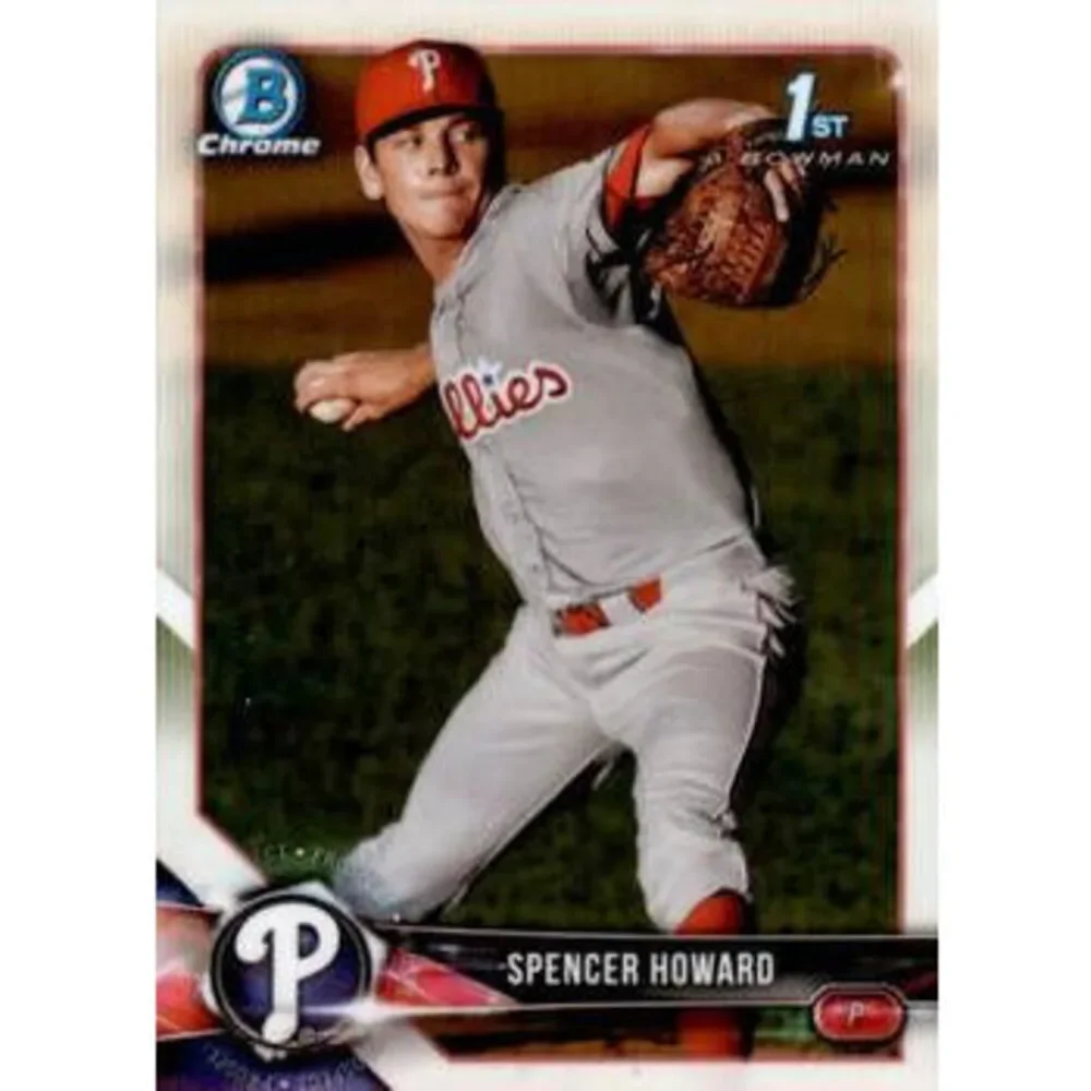 2018 Bowman Chrome Prospects Spencer Howard BCP91 Philadelphia Phillies